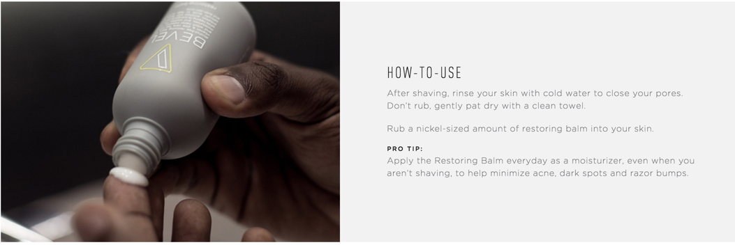 Using Restoring Balm